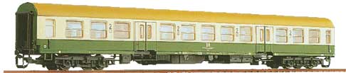 Passenger car 2nd class Bmhe<br /><a href='images/pictures/Tillig/13651.jpg' target='_blank'>Full size image</a>